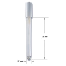 ハンナインスツルメンツ・ジャパン プラスチックボディ 汎用 pH複合電極 FC 911B