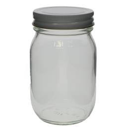 マヨネーズ瓶 450mL 白色金キャップ中栓付 24入