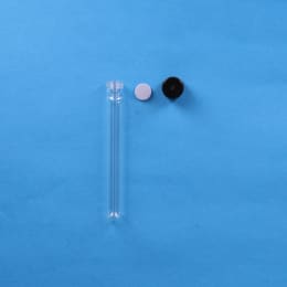 ねじ口試験管 ST-16.5M 15mL 黒キャップ フッ素PTFEシリコンパッキン付 50入 119309