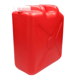 扁平缶 ノズル無 20L レッド 0207R