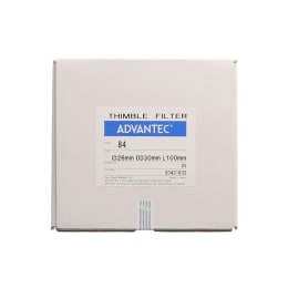 円筒濾紙 #84 ID26mm×OD30mm×L100mm 25本