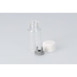バキュームバイアル 無色 SVF-15 15mL メラミンキャップ 凍結乾燥用ブチル付 50組 203209