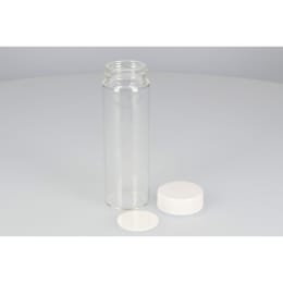 日電理化硝子 ねじ口瓶 SV-100 100mL 無色 メラミンキャップ ソフトロンP.P貼りパッキングセット 25組 250713