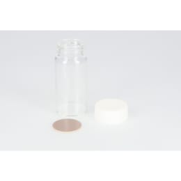 日電理化硝子 ねじ口瓶SV-30 30mL 無色 PPキャップ ダブルフッ素PTFEパッキン 50組 250460