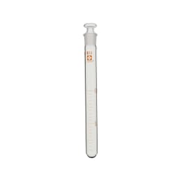 共通摺合せ共栓試験管 目盛付 ガラス平栓付 10mL 10本入 008380-10A