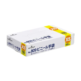 ビニール手袋 809 XS 100入