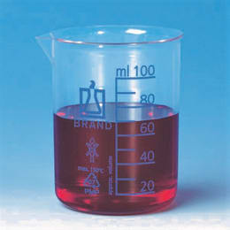 ビーカー 青目盛付き PMP 100mL