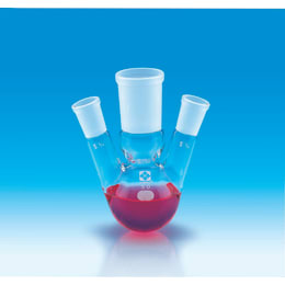 共通摺合三口丸底フラスコ 50mL 29/42-15/25