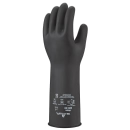 【販売終了】フッ素ゴム製 化学防護手袋 890 9/L