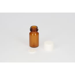 ねじ口瓶 茶色 S-09A 2mL PPキャップ ソフトロンPP貼りパッキン付 100組 250014
