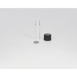 日電理化硝子 ねじ口瓶 S-06 0.6mL 無色 フェノールキャップ ブチルゴムパッキングセット 96組 250386