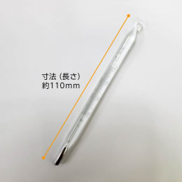留点温度計 棒状水銀100~150℃オートクレーブ用 L110mm