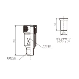 佐藤真空 ゲージポート SUS304製 GP-15N R(PT)3/8ネジ式