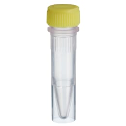 スクリューキャップチューブ 1.5mL 自立型 黄 滅菌 500本入