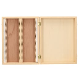 プレパラートボックス 木製 52mm×76用 100枚用