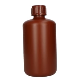 細口瓶 PE製 茶褐色 3L