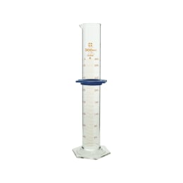 メスシリンダー カスタムA 300mL バンパー付