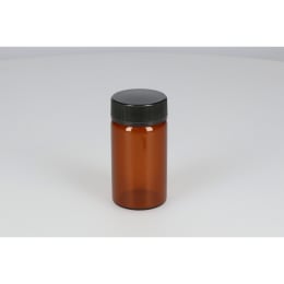 日電理化硝子 ねじ口瓶 SV-50A 50mL 茶色 フェノールキャップ ブチルゴムパッキングセット 50組 251292