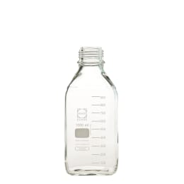 柴田科学 DURAN ねじ口角びん(メジュームびん) びんのみ 1L  10入 017230-10005A