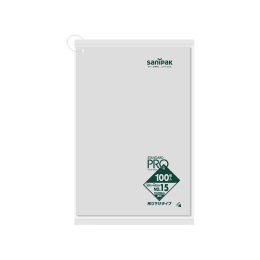 STADARD PRO 規格ポリ袋 吊り下げ L15H 15号 0.03t 透明100P×20冊