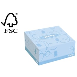 日本製紙クレシア クリネックス ティシュー ハーフ 50W 2枚重ね 43061 50組×96箱