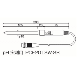 pH電極 PCE201SW-SR