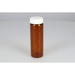 ねじ口瓶 茶色 SV-100 100mL PPキャップ ソフトロンPP貼りパッキン付 25組 250533
