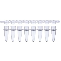 0.2mL PCR 8連チューブ+8連フラットキャップセット137-531C 1200入