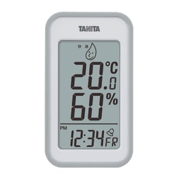 【販売終了】タニタ デジタル温湿度計 TT-559-GY グレー