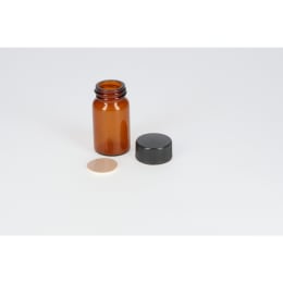 日電理化硝子 ねじ口瓶 SV-10 10mL 茶色 フェノールキャップ フッ素PTFE/ニトリルパッキングセット 50組 251087