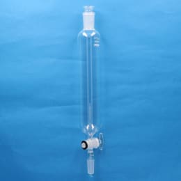 Fine共通摺合せ 円筒分液ロート 500mL 平栓24/40 下部19/38 ガラスコック付