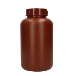 広口瓶 PE製 茶褐色 3L
