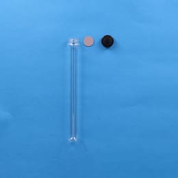 ねじ口試験管 ST-25 50mL 黒キャップ ブチルゴムパッキン付 30入 119330