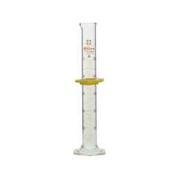 メスシリンダー スーパーグレード 50mL バンパー付