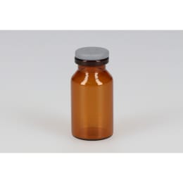 低アルカリ瓶 NV-10 10mL 茶色 液状用ブチルゴム(大)付 50組 208154