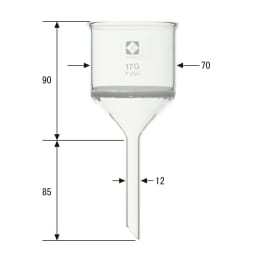 ガラスろ過器 円筒ロート形 11GP250