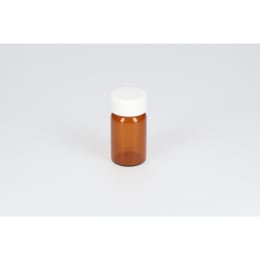 ねじ口瓶 茶色 SV-10 10mL PP白キャップ フッ素PTFE/ニトリルパッキン 組合せ 50組 250647