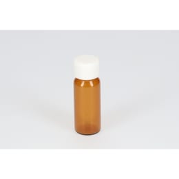 日電理化硝子 ねじ口瓶 S-2 5mL 茶色 P.Pキャップ シリコーンゴムパッキングセット 100組 250057