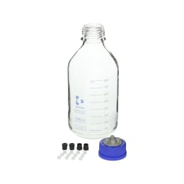 HPLCねじ口びん 1000mL 4ポートキャップ付 2本 017270-1000A