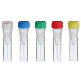 スクリューキャップチューブ 0.5mL 自立型 カラーMIX 滅菌 500本入
