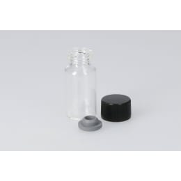 日電理化硝子 バキュームバイアルSVF-15 15mL 無色 フェノール黒キャップ 液状用ブチルゴム栓 50組 203424