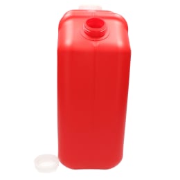 扁平缶 ノズル無 20L レッド 0207R