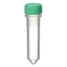 Oリングレス スクリューキャップチューブ 2.0mL コニカル型 緑 500本入