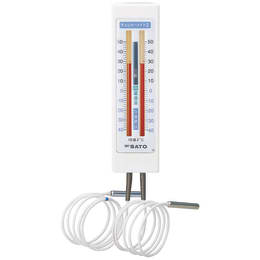 佐藤計量器製作所 冷蔵庫用チェッカーメイトII2針　-40〜50℃ 1717-00