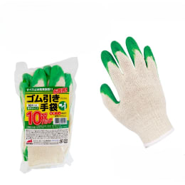 ゴム引き手袋 フリー 袋入 10双