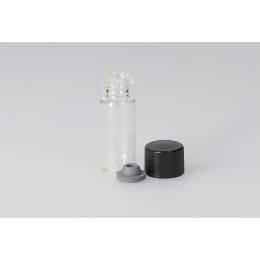 日電理化硝子 バキュームバイアルSVF-5 5mL 無色 フェノール黒キャップ 液状用ブチルゴム栓 100組 203421