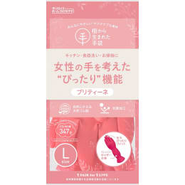 プリティーネ手袋 L レッド 1双