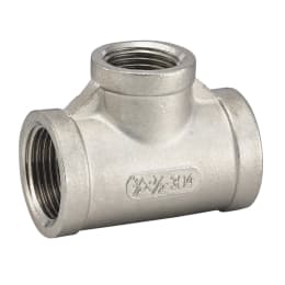 SUS製ねじ込み継手 異径チーズ 1"1/2×1"1/4 VRT-1210