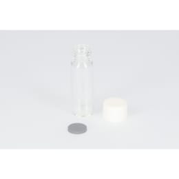 日電理化硝子 ねじ口瓶 S-1 4mL 無色 P.Pキャップ ブチルゴムパッキングセット 100組 250335