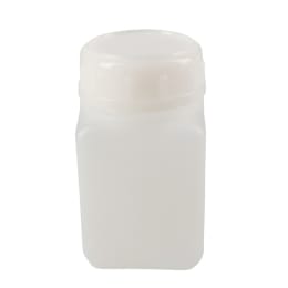 角型びん 広口 白 PE製 100mL